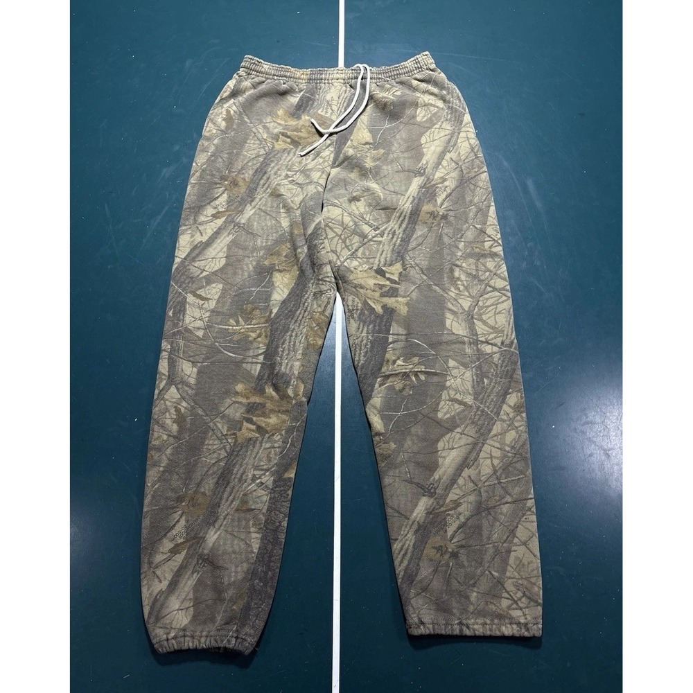 Vintage Jerzees Outdoors Realtree Camo Sweatpants Men's Large Hardwoods USA 90s